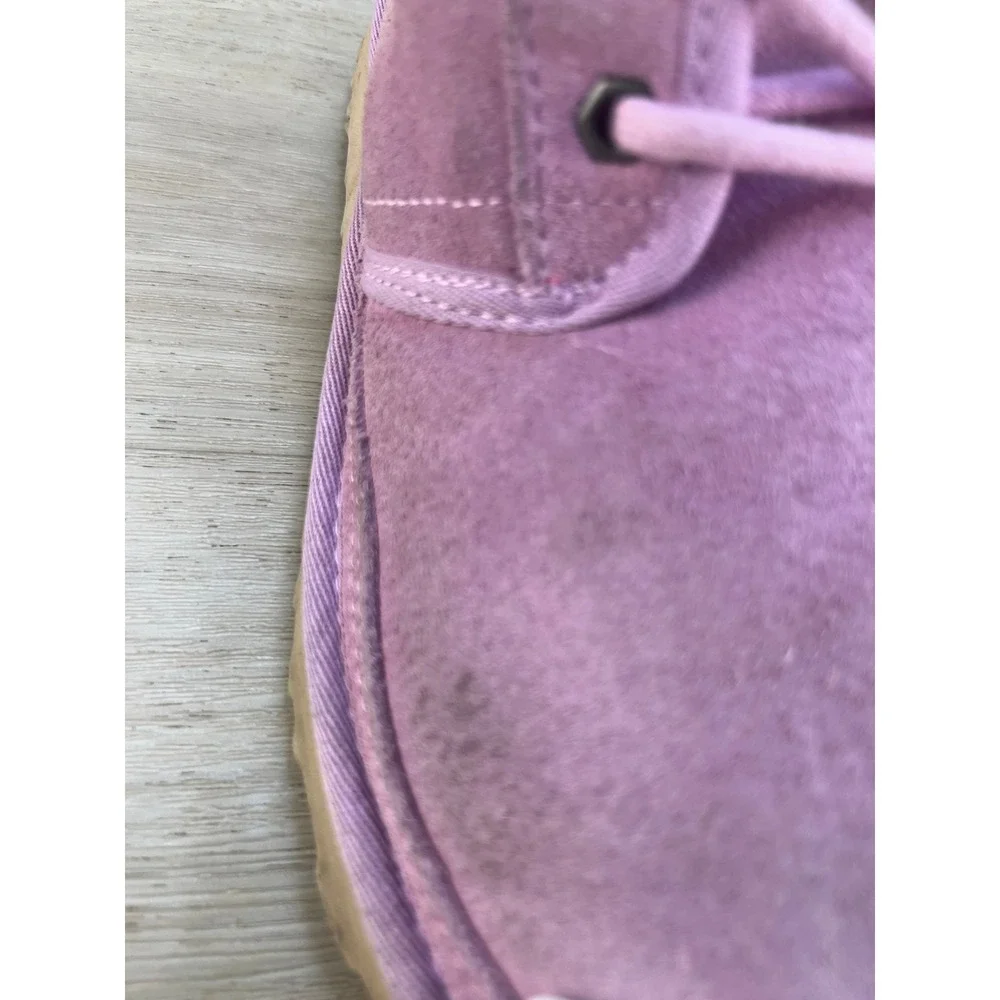 UGG Neumel Chukka Boots Lavender‎ Suede Lined Sheepskin Casual Size 6